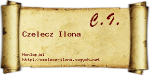 Czelecz Ilona névjegykártya